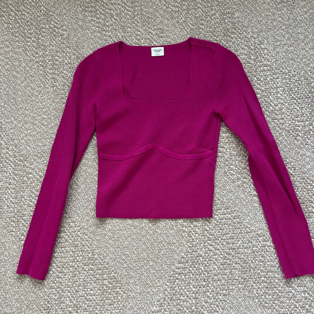 Abercrombie & Fitch Fuchsia long sleeve Pink Too